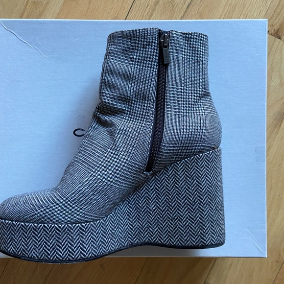 Clergerie Houndstooth Platform Boots - Picture 2 of 9